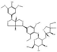 (-)-丁香树脂酚-4-O-β-D-呋喃芹糖基-(1→2)-β-D-吡喃葡萄糖苷-CAS:136997-64-3