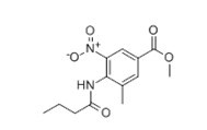 3-甲基-4-丁酰氨基-5-硝基苯甲酸甲酯-CAS:152628-01-8
