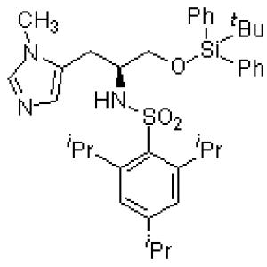 Nα-(2,4,6-三异丙苯基磺酰基)-O-(叔丁基二苯基甲硅基)-π-甲基-L-组氨醇-CAS:787554-04-5