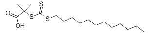 2-(十二烷基三硫代碳酸酯基)-2-甲基丙酸-CAS:461642-78-4