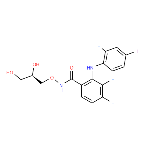 N-[(2R)-2,3-二羟基丙氧基]-3,4-二氟-2-[(2-氟-4-碘苯)氨基]苯甲酰胺-CAS:391210-10-9