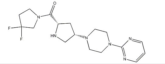 (3,3-二氟吡咯烷-1-基)[(2S,4S)-4-[4-(嘧啶-2-基)哌嗪-1-基]吡咯烷-2-基]甲酮-CAS:869490-23-3