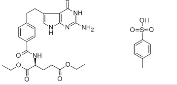 N-[4-[2-(2-氨基-4,7-二氢-4-氧代-1H-吡咯并[2,3-D]嘧啶-5-基)乙基]苯甲酰]-L-谷氨酸二乙酯对甲苯磺酸盐-CAS:165049-28-5