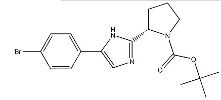(S)-2-(5-(4-溴苯基)-1H-咪唑-2-基)吡咯烷-1-羧酸叔丁酯-CAS:1007882-04-3