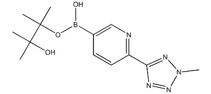 2-(2-甲基-2H-四唑-5-基)吡啶-5-硼酸频哪醇酯-CAS:1056039-83-8