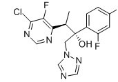 反-3-(6-氯-5-氟嘧啶-4-基)-2-(2,4-二-氟苯基)-1-(1H-1,2,4-三唑-1-基)丁-2-醇-CAS:137234-75-4