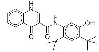 N-(2,4-二叔丁基-5-羟基苯基)-1,4-二氢-4-氧代-3-喹啉甲酰胺-CAS:873054-44-5