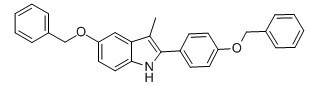3-甲基-5-苄氧基-2-(4-苄氧基苯基)-1H-吲哚-CAS:198479-63-9