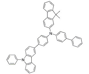 N-联苯-4-基-9,9-二甲基-N-[4-(9-苯基-9H-咔唑-3-基)苯基]-9H-芴-2-胺-CAS:1242056-42-3