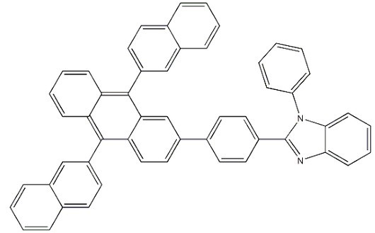 2-[4-(9,10-二萘-2-蒽-2-基)苯基]- 1-苯基-1H-苯并咪唑-CAS:561064-11-7