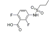 2,6-二氟-3-(丙磺酰氨基)苯甲酸-CAS:1103234-56-5