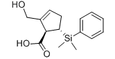 (1R,5S)-5-(二甲基苯基硅烷基)-2-羟甲基-2-环戊烯-1-羧酸-CAS:649761-21-7