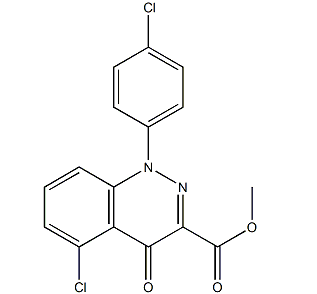 甲基 5-氯-1-(4-氯苯基)-4-氧亚基-1,4-二氢曾嗪-3-甲酸基酯-CAS:146743-26-2