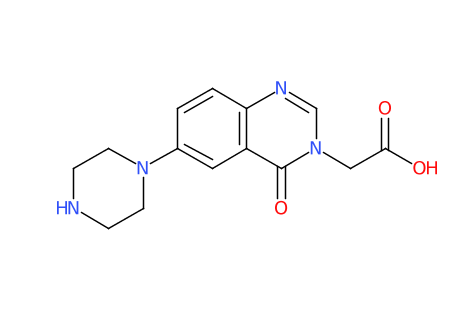 2-(4-氧代-6-(哌嗪-1-基)喹唑啉-3(4H)-基)乙酸-CAS:889958-08-1