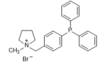 1-甲基-1-[4-(二苯基膦)苄基]吡咯烷鎓溴化物-CAS:1229444-44-3