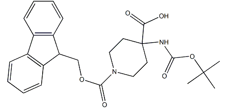 1-Fmoc-4-(Boc-氨基)哌啶-4-甲酸-CAS:368866-07-3