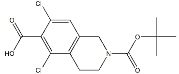 2-(叔丁氧基羰基)-5,7-二氯-1,2,3,4-四氢异喹啉-6-羧酸-CAS:851784-82-2