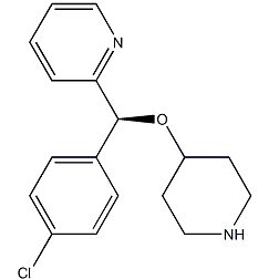 (S)-2-[(4-氯苯基)(4-哌啶氧基)甲基]吡啶-CAS:201594-84-5