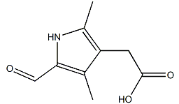 2-(5-甲醛-2,4-二甲基-1H-吡咯-3-基)乙酸-CAS:52513-48-1