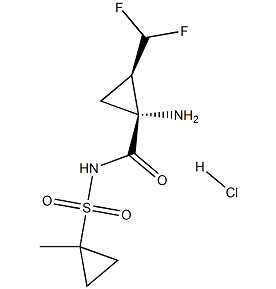 (1R,2R)-1-氨基-2-(二氟甲基)-N-[(1-甲基环丙基)磺酰基]环丙烷甲酰胺盐酸盐-CAS:1360828-80-3