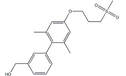 (2',6'-二甲基-4'-(3-(甲基磺酰基)丙氧基)联苯-3-基)甲醇-CAS:1000413-85-3