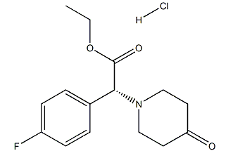 (R)-(4-氟-苯)-(4-氧-哌啶1-基)-乙酸乙酯盐酸盐-CAS:1391526-42-3