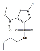 5-氯-3-磺酰氨基乙酸甲酯-2-噻吩甲酸甲酯-CAS:906522-87-0