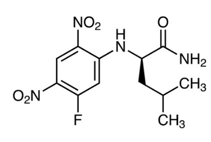 Nα-(5-氟-2,4-二硝基苯基)-D-亮氨酰胺 [用于e.e.值测定的HPLC标记试剂]-CAS:178065-30-0