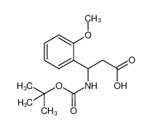 3-((叔丁氧羰基)氨基)-3-(2-甲氧基苯基)丙酸-CAS:284493-52-3