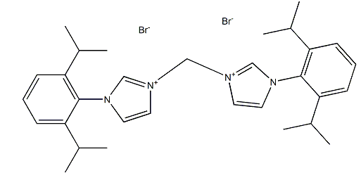 3,3'-亚甲基双[1-(2,6-二异丙基苯基)-3-咪唑溴化物]-CAS:889617-36-1