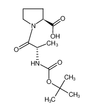 (S)-1-((S)-2-((叔丁氧羰基)氨基)丙醇基)吡咯烷-2-羧酸-CAS:33300-72-0