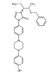 4-(4-(4-(4-羟苯基)-1-哌啶基)苯基)-2-[(1S,2S)-1-乙基-2-(苄氧基)丙基]-2,4-二氢-3H-1,2,4-三唑-3-酮-CAS:184177-83-1
