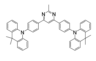 2-甲基-4,6-双[4-(9,9-二甲基-9,10-二氢吖啶)苯基]嘧啶-CAS:1870041-76-1