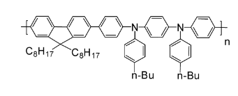 聚[N,N’-(4-正丁基苯基)-N,N’-二苯基-1,4-苯二胺]-alt-[9,9-二正辛基芴基-2,7-二基]-CAS:223569-28-6