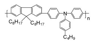 聚[(N,N’-(4-正丁基苯基)-N,N’-二苯基-1,4-苯二胺)-alt-(9,9-二正辛基芴基-2,7-二基)]-CAS:223569-31-1