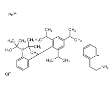 氯[2-(二叔丁基膦基)-2,4,6-三异丙基-1,1-联苯基][2-(2-氨基乙基)苯基)]钯(II)-CAS:1142811-12-8