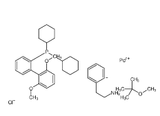 氯(2-二环己基膦基-2,6-二甲氧基-1,1-联苯基)[2-(2-氨基乙基苯基)]钯(II)-CAS:1028206-58-7