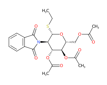 (2R,3S,4R,5R,6S)-2-(乙酰氧基甲基)-5-(1,3-二氧异吲哚啉-2-基)-6-(乙硫基)四氢-2H-吡喃-3,4-二乙酸二乙酯-CAS:99409-32-2