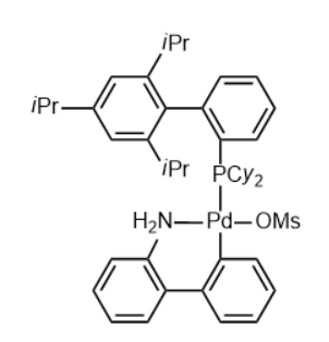 甲烷磺酸(2-二环己基膦基-2',4',6'-三异丙基-1,1'-联苯基)(2'-氨基-1,1'-联苯-2-基)钯(II)-CAS:1445085-55-1