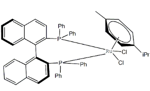 氯[(S)-2,2’ - 双(二苯基膦)-1,1’ - 联萘]钌(II)-CAS:130004-33-0