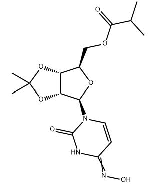 （（3aR，4R，6R，6aR）-6-（4-（羟胺基）-2-氧嘧啶-1（2H）-基）-2,2-二甲基四氢呋喃[3,4-d][1,3]二氧醇-4-基）异丁酸甲酯-CAS:2346620-55-9