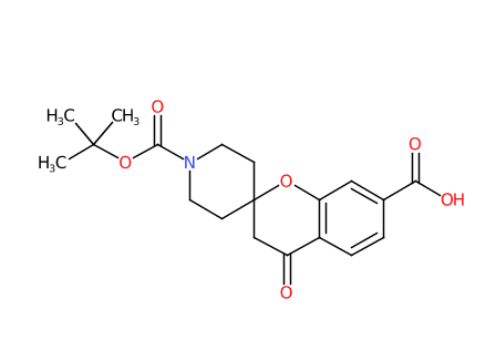 1'-(叔丁氧羰基)-4-氧代螺[苯并二氢吡喃-2,4'-哌啶]-7-甲酸-CAS:1086398-20-0