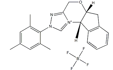 (5aR,10bS)-2-均三甲苯基-4,5a,6,10b-四氢-2H-茚并[2,1-b][1,2,4]三唑并[4,3-d][1,4]恶嗪-11-鎓四氟硼酸盐-CAS:925706-31-6