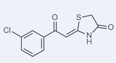 2-[2-(3-氯苯基)-2-氧代亚乙基]-1,3-噻唑烷-4-酮-CAS:792954-15-5