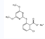 2-氯-6-((4,6-二甲氧基嘧啶-2-基)硫基)苯甲酸钠-CAS:123343-16-8