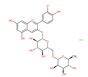 矢车菊素-3-O-芸香糖苷-CAS:18719-76-1