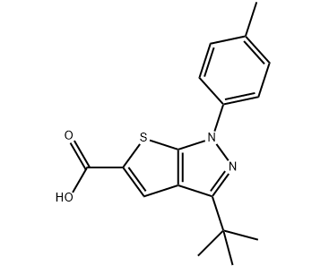 3-(叔丁基)-1-(对甲苯基)-1H-噻吩并[2,3-c]吡唑-5-羧酸-CAS:1284848-13-0