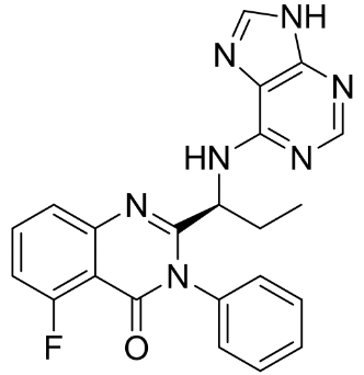 5-氟-3-苯基-2-[(1S)-1-(9H-嘌呤-6-基氨基)丙基]-4(3H)-喹唑啉酮-CAS:870281-82-6