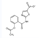 2-((5-硝基噻唑-2-基)氨甲酰)苯酚乙酸酯-CAS:55981-09-4