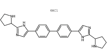 4,4-双（2-（（S）-吡咯烷基-2-基）-1H-咪唑-5-基）-1,1-联苯四盐酸盐-CAS:1009119-83-8
